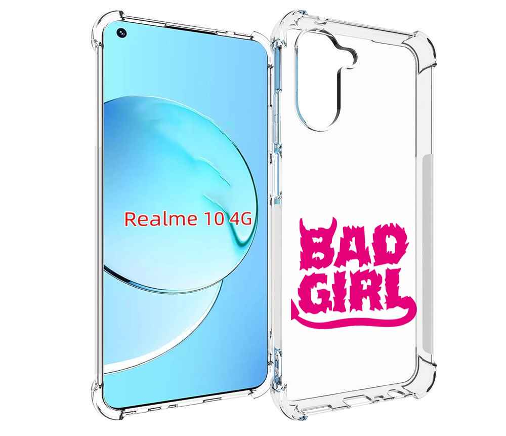 

Чехол MyPads плохая девочка для Realme 10, Прозрачный, Tocco
