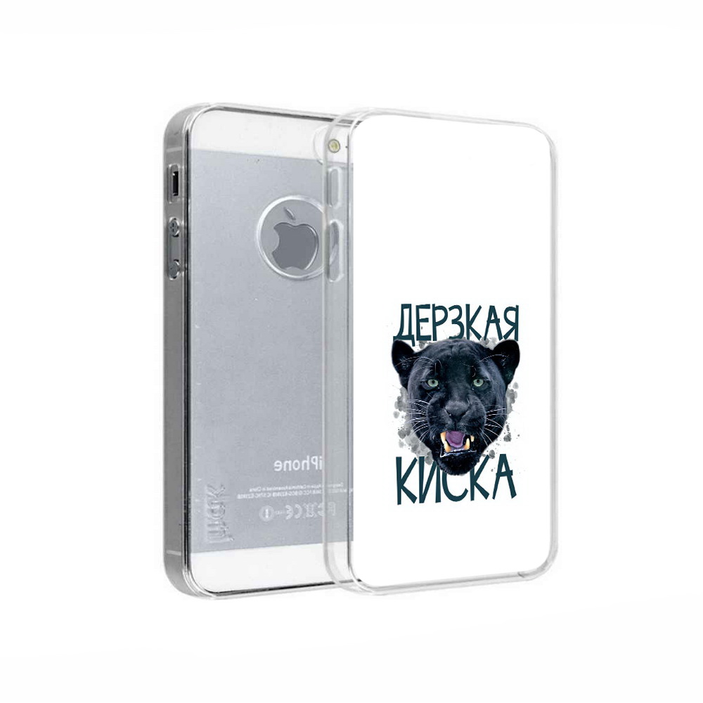 

Чехол MyPads Tocco для Apple iPhone 5 дерзкая киска, Прозрачный, Tocco