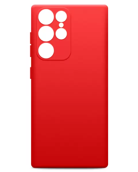 

Накладка силикон для Samsung Galaxy S22 Ultra Красный, Samsung Galaxy S22 Ultra