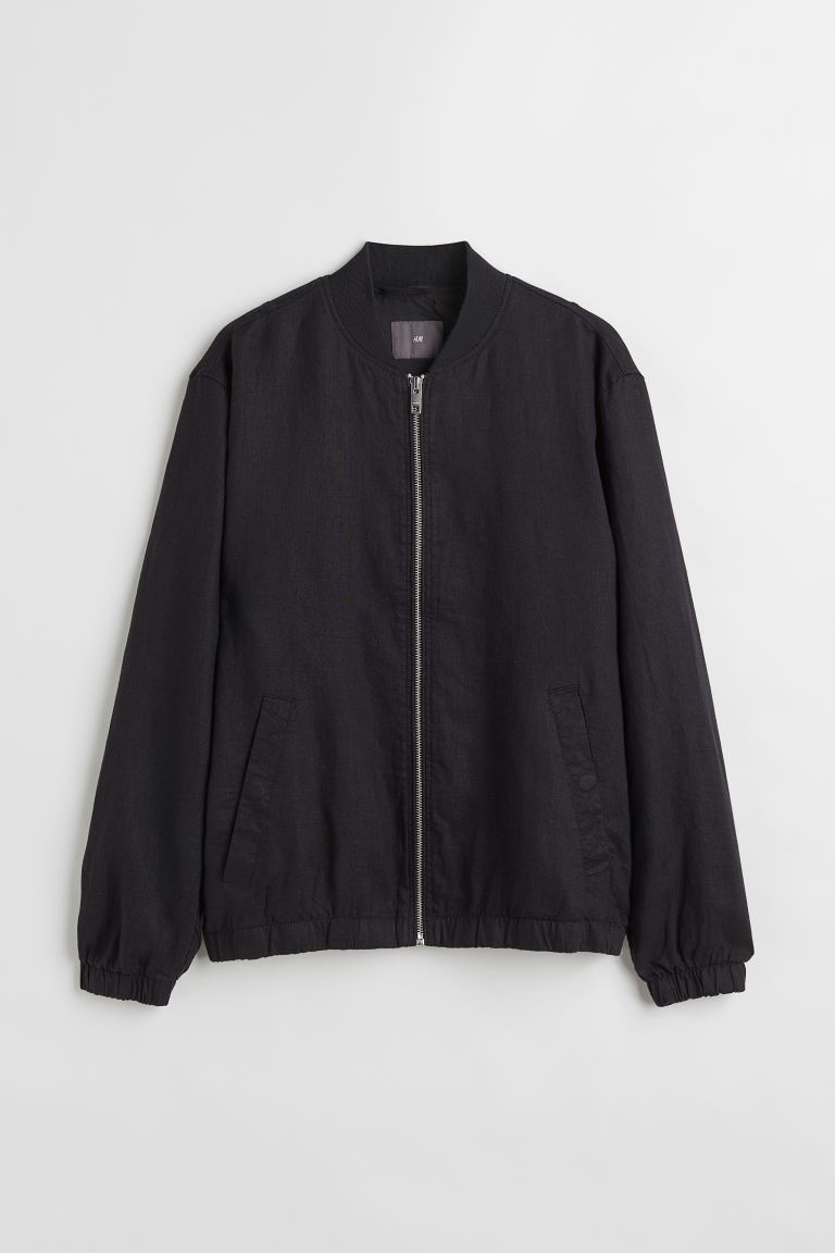 

Бомбер мужской H&M 1043405002 черный 2XL (доставка из-за рубежа), 1043405002