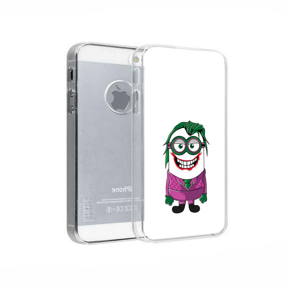 

Чехол MyPads Tocco для Apple iPhone 5 джокер миньон, Прозрачный, Tocco