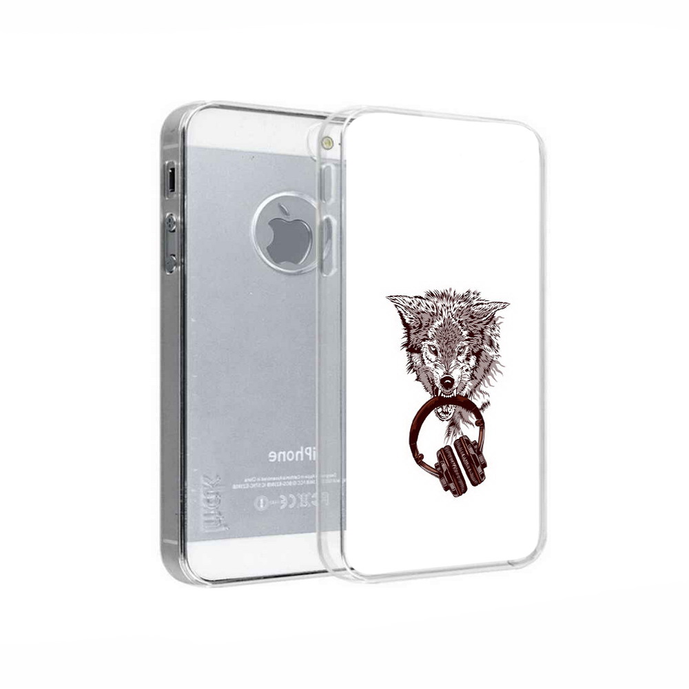 

Чехол MyPads Tocco для Apple iPhone 5 дикий волк, Прозрачный, Tocco