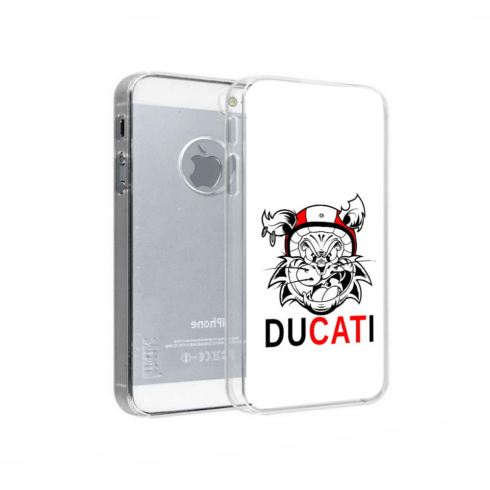 

Чехол MyPads Tocco для Apple iPhone 5 дукати, Прозрачный, Tocco