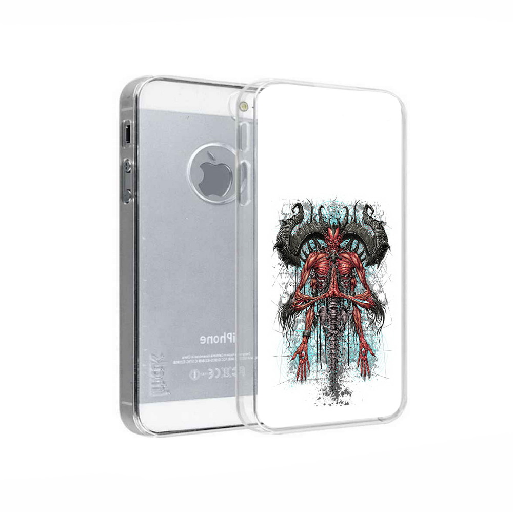 

Чехол MyPads Tocco для Apple iPhone 5 дьявол, Прозрачный, Tocco