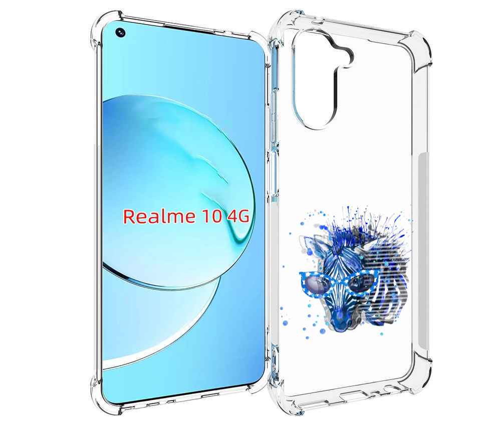 

Чехол MyPads расплывчатая зебра для Realme 10, Прозрачный, Tocco