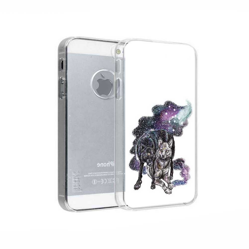 

Чехол MyPads Tocco для Apple iPhone 5 звездные волки, Прозрачный, Tocco