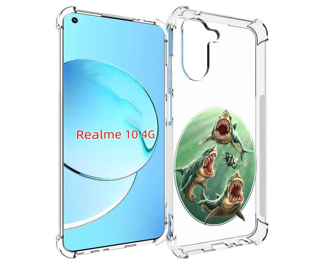 

Чехол MyPads синяя бездна для Realme 10, Прозрачный, Tocco