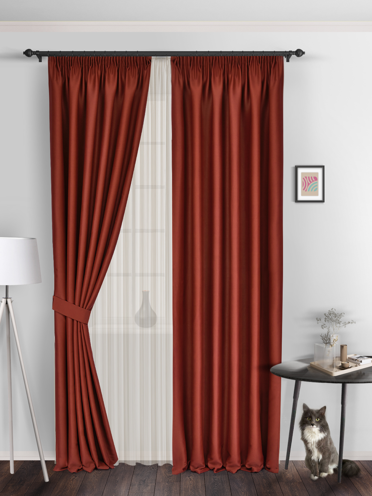 

Шторы блэкаут ВсеТканиТут bacio blackout 200х270 2 шт, k_BacioD21, bacio blackout