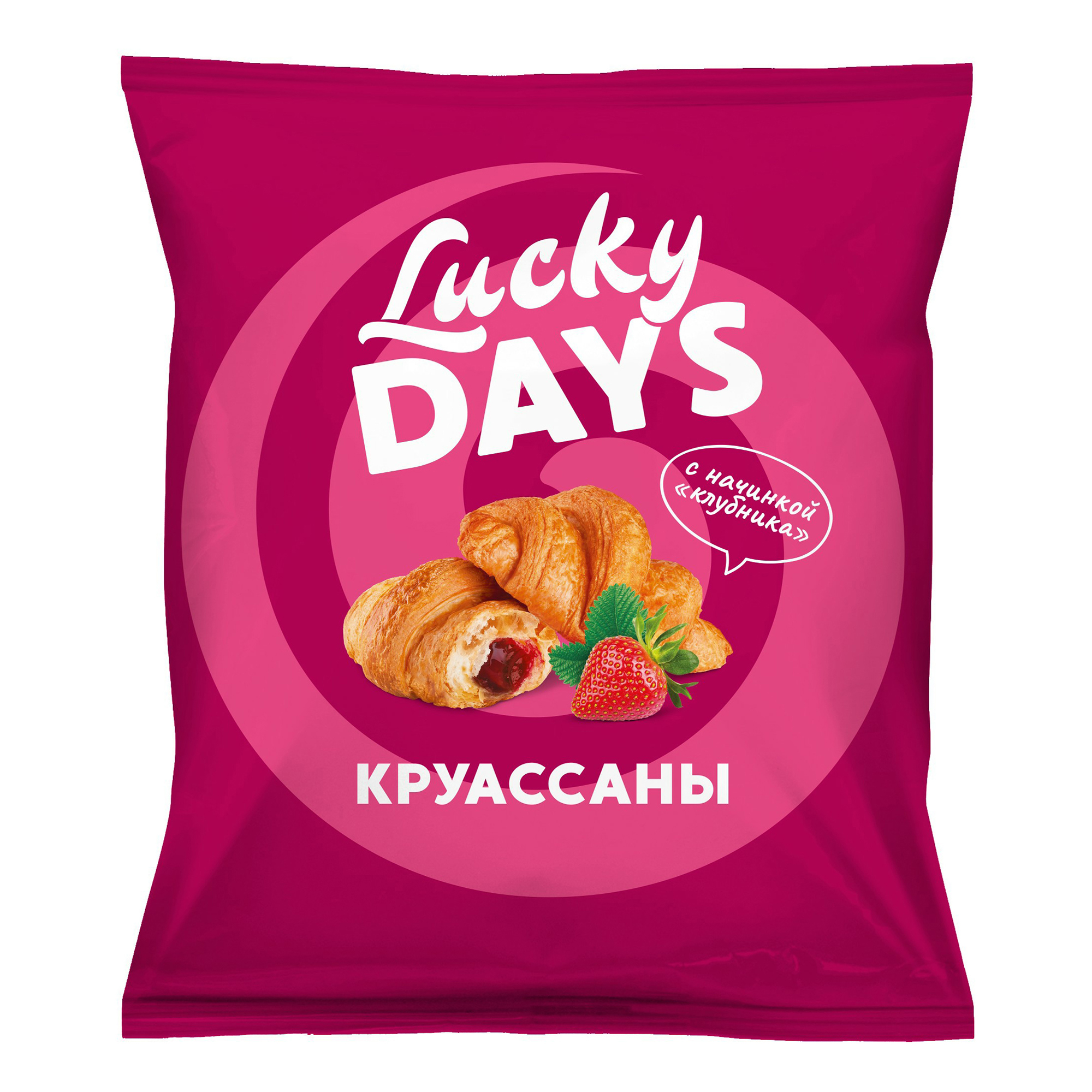 

Круассаны Lucky Days с клубничной начинкой 325 г