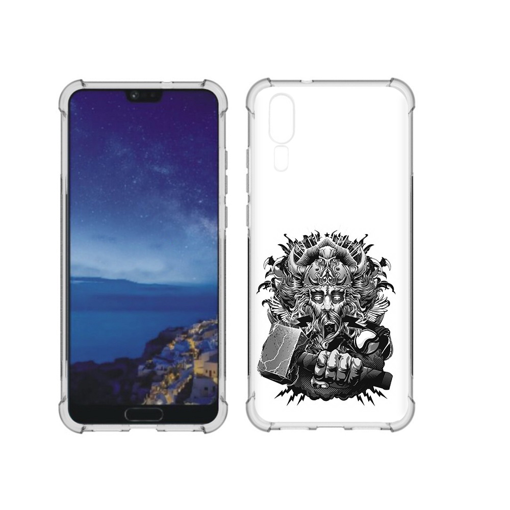 

Чехол MyPads Tocco для Huawei P20 злой тор (PT108006.52.363), Прозрачный, Tocco