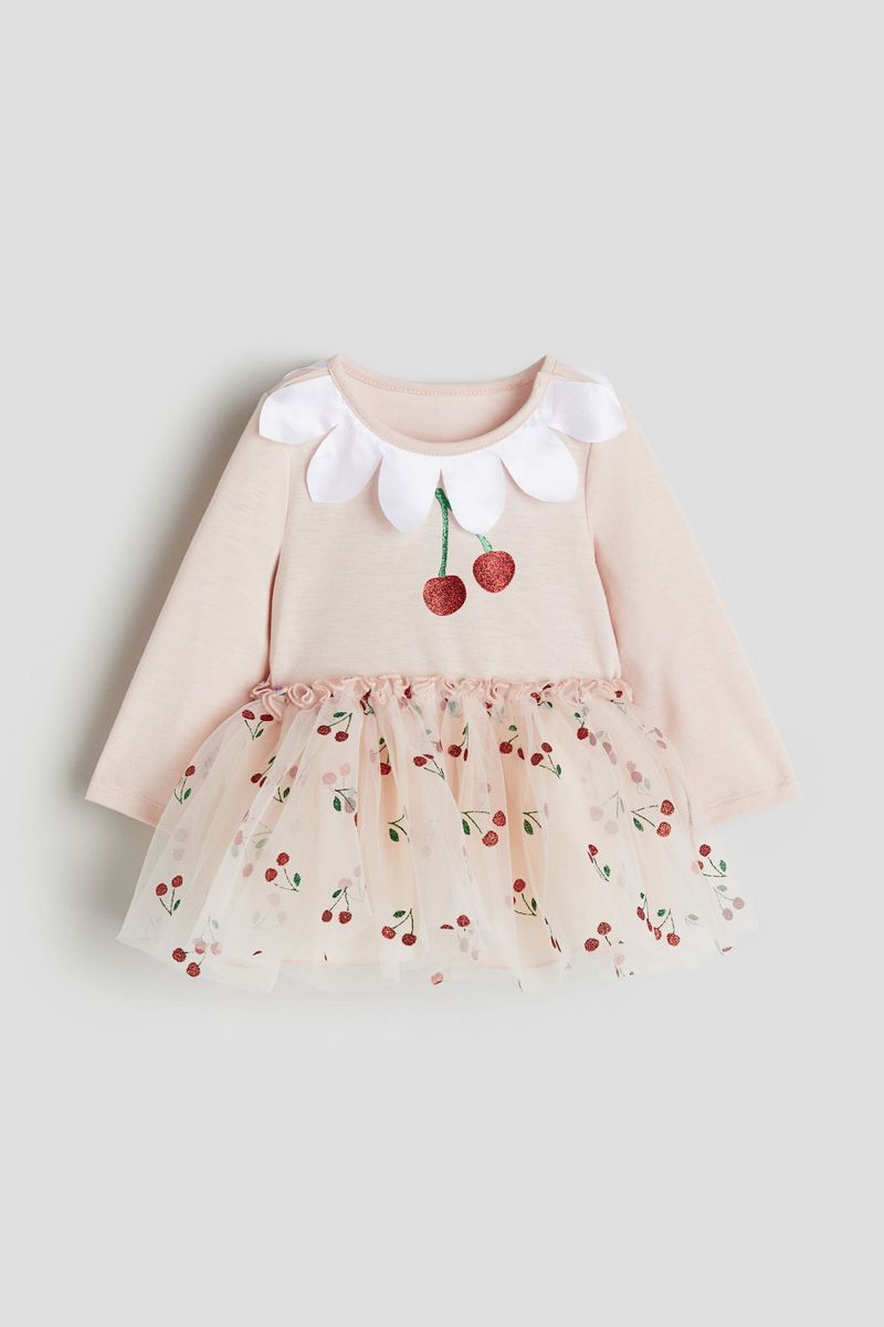 

Платье детское H&M 1202118, Светлый персик, вишня, 74, Оранжевый, 1202118