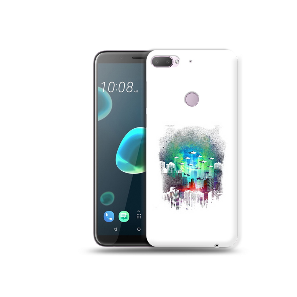 

Чехол MyPads Tocco для HTC Desire 12 Plus город в свечении, Прозрачный, Tocco
