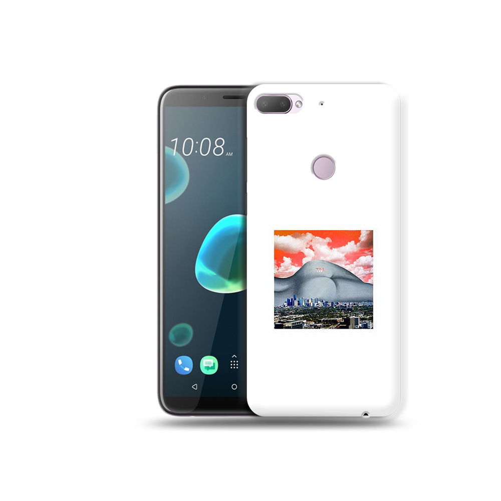 

Чехол MyPads Tocco для HTC Desire 12 Plus город с девушкой на фоне, Прозрачный, Tocco