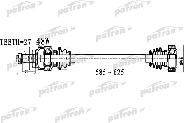 

PATRON Полуось PATRON PDS0479