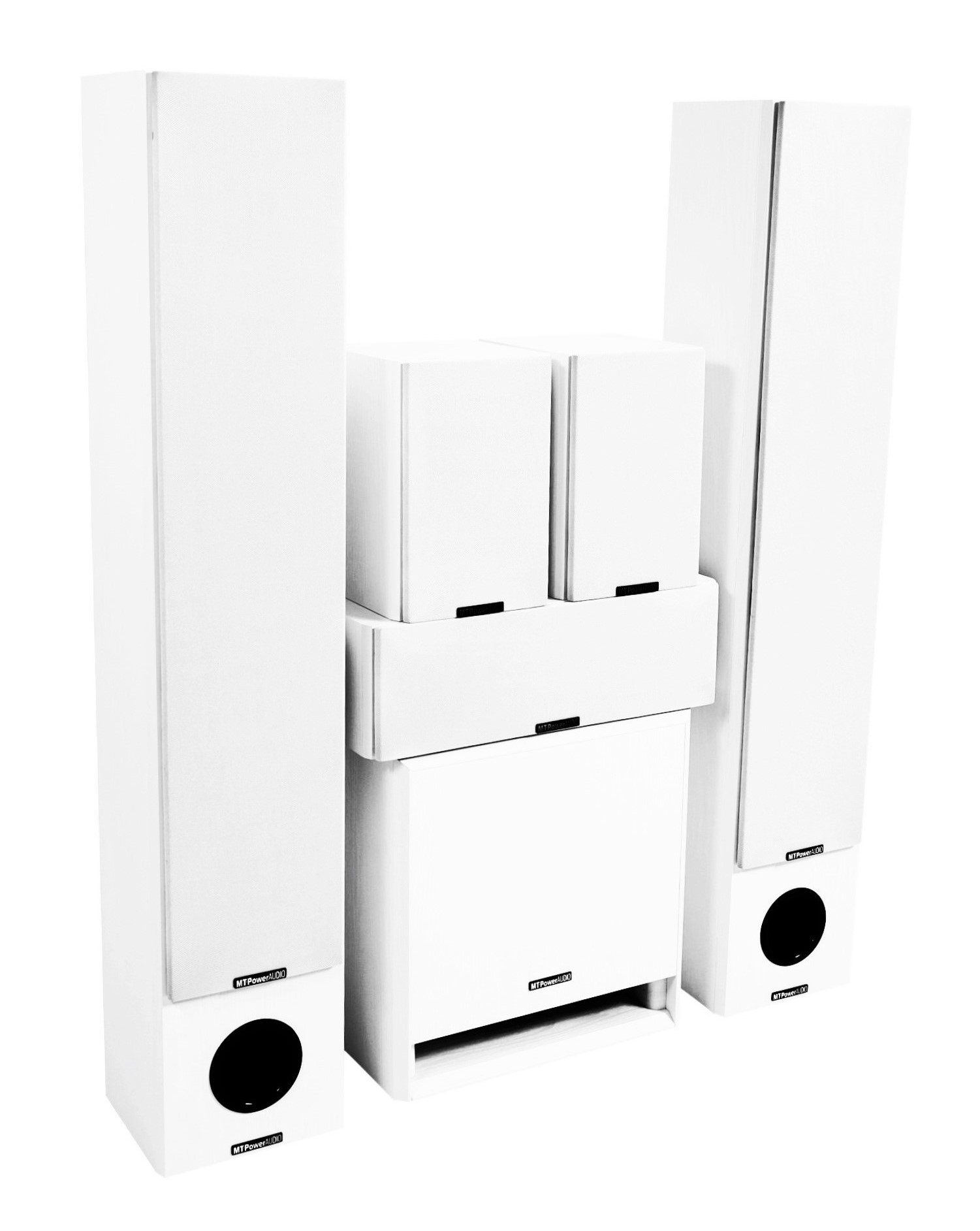 

MT-Power Performance XL white set 5.1 (white grills), Performance XL white set 5.1 (white grills)