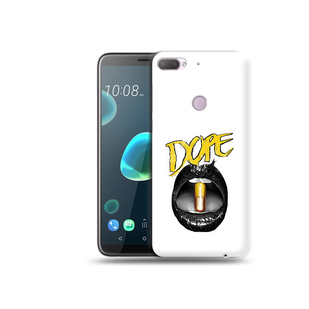 

Чехол MyPads Tocco для HTC Desire 12 Plus губы, Прозрачный, Tocco