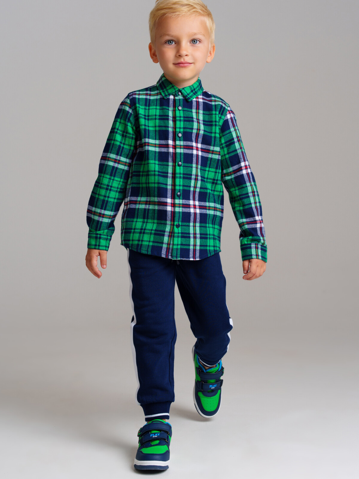 

Рубашка детская PlayToday 32412011, разноцветный, 104, 32412011