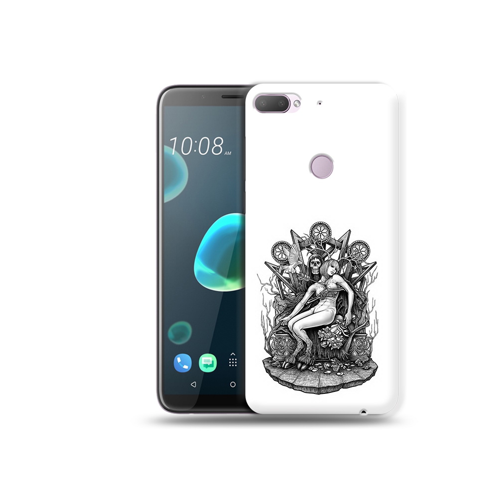 

Чехол MyPads Tocco для HTC Desire 12 Plus девушка на троне, Прозрачный, Tocco