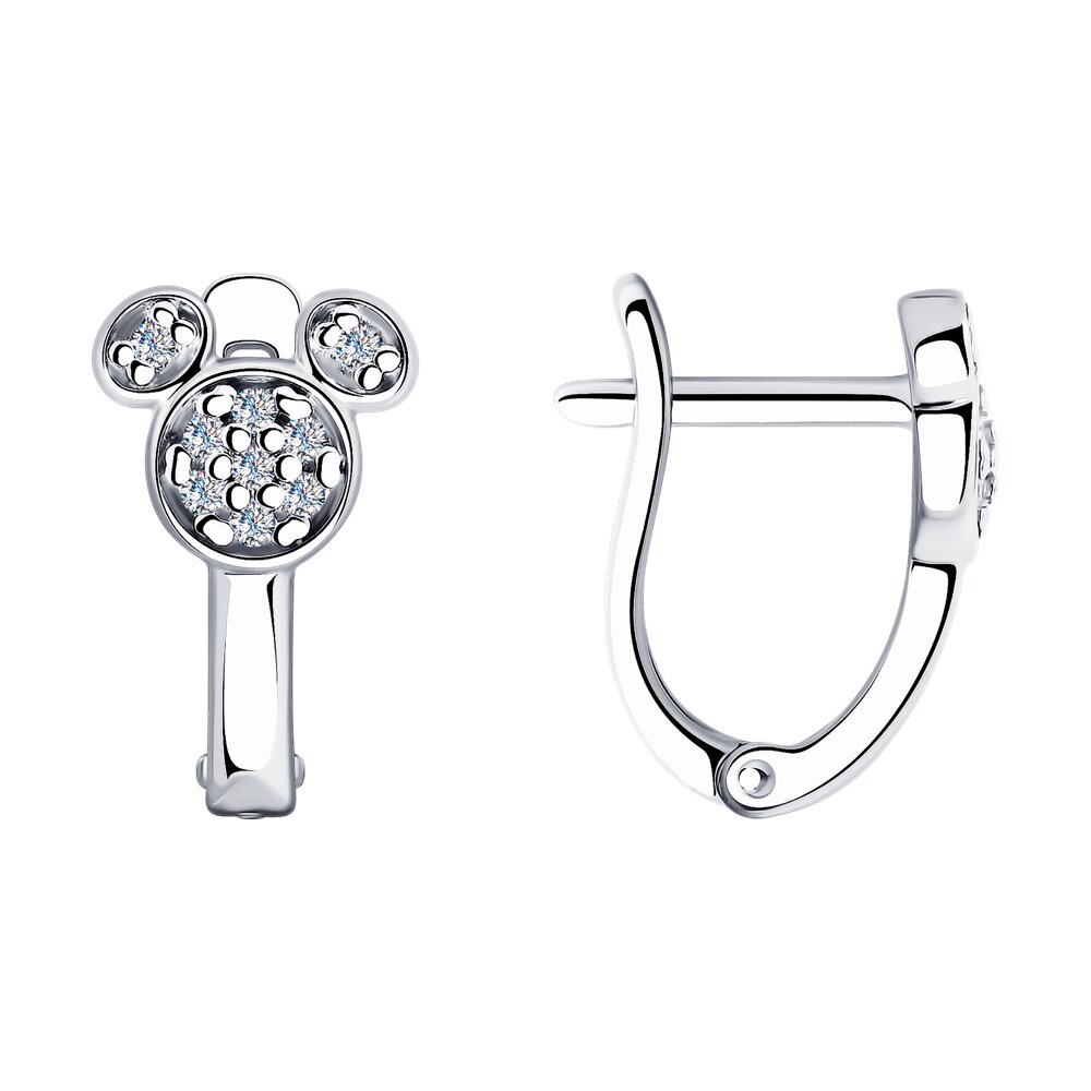 

Серьги из серебра с фианитом SOKOLOV 94025700, 94025700