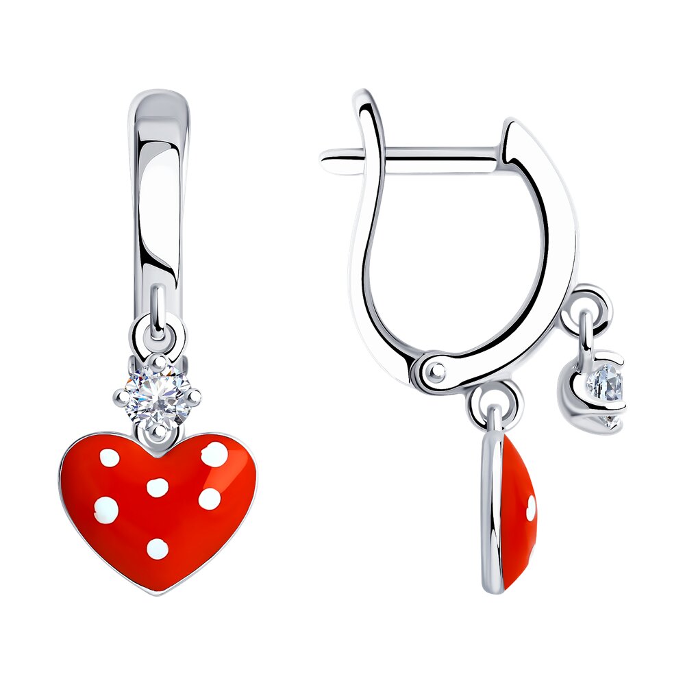 

Серьги из серебра с фианитом SOKOLOV 94025710, 94025710