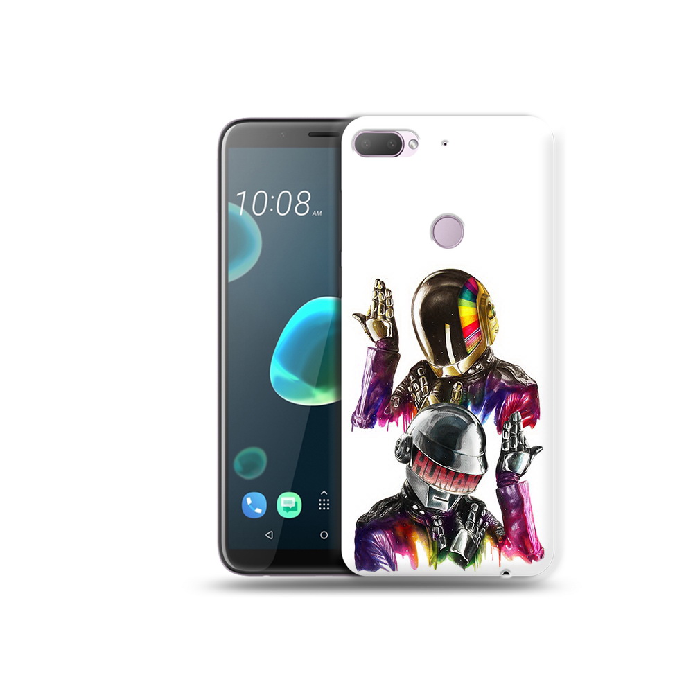 

Чехол MyPads Tocco для HTC Desire 12 Plus диско космонавты, Прозрачный, Tocco