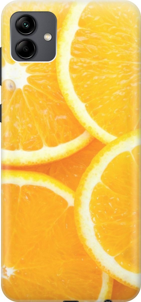

Силиконовый чехол на Samsung Galaxy A04 с принтом "Апельсины", Оранжевый, 158414