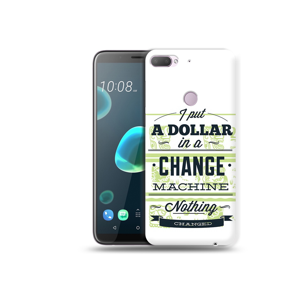 

Чехол MyPads Tocco для HTC Desire 12 Plus доллар надпись, Прозрачный, Tocco
