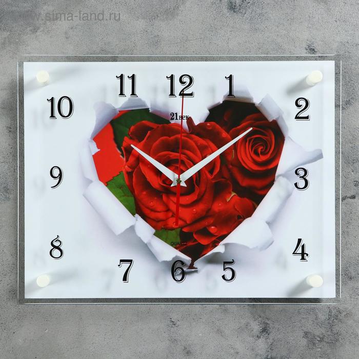 

Часы настенные, : Цветы, Розы, 30х40 см