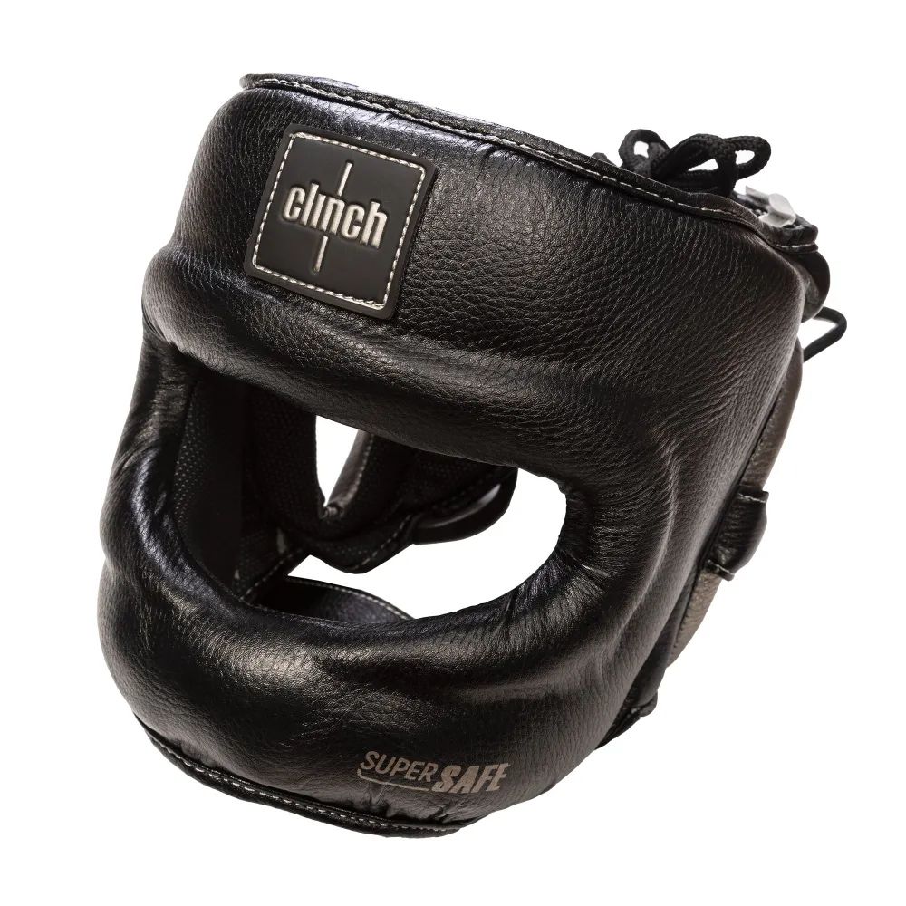 Шлем для единоборств с бампером Clinch Face Guard черно-бронзовый (размер S/M)