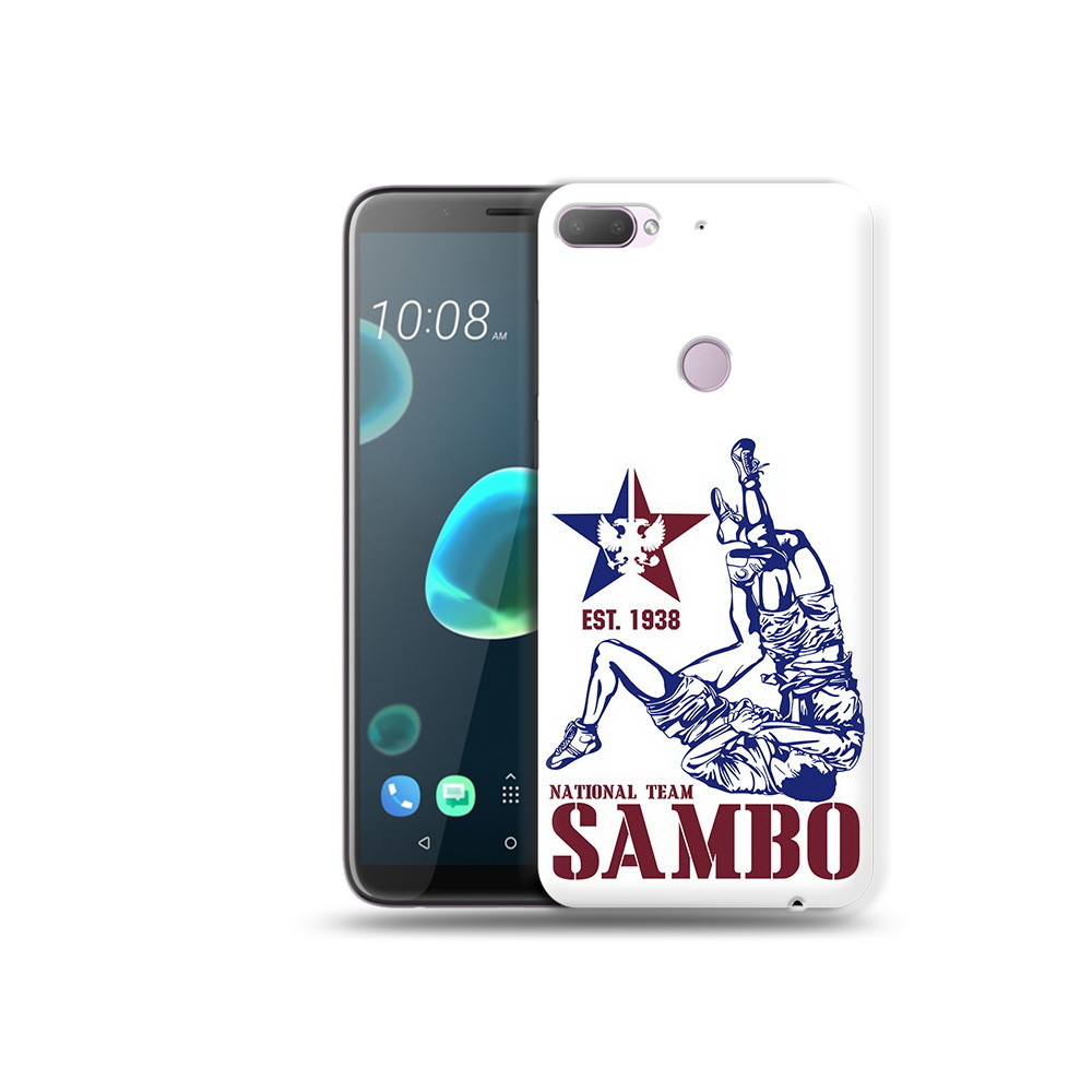 

Чехол MyPads Tocco для HTC Desire 12 Plus единоборства самбо, Прозрачный, Tocco