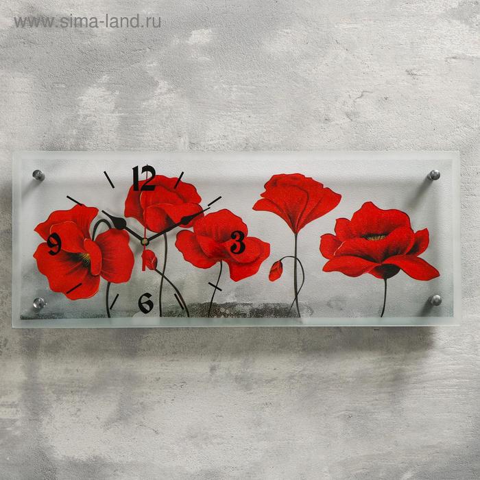 

Часы настенные, : Цветы, Цветы, 20х50 см