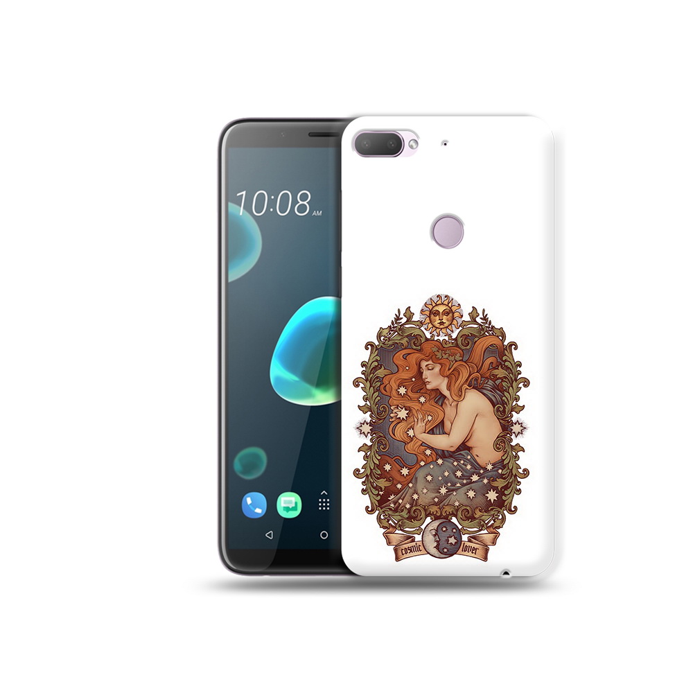

Чехол MyPads Tocco для HTC Desire 12 Plus звездная девушка абстракция, Прозрачный, Tocco