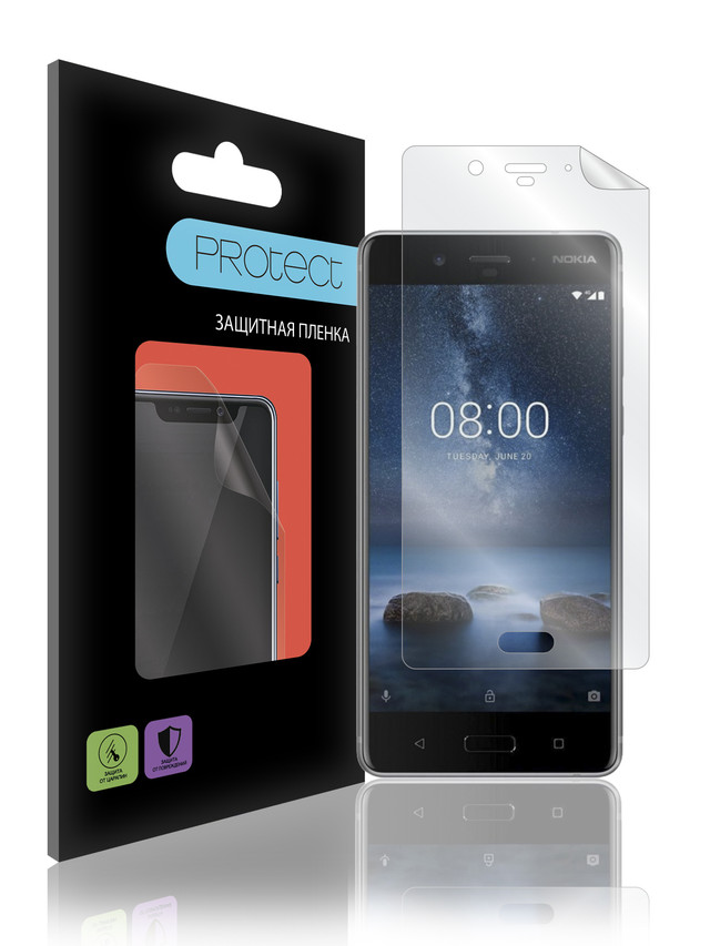

Защитная плёнка ПЭТ Protect для Nokia 8 /на нокию 8/30478