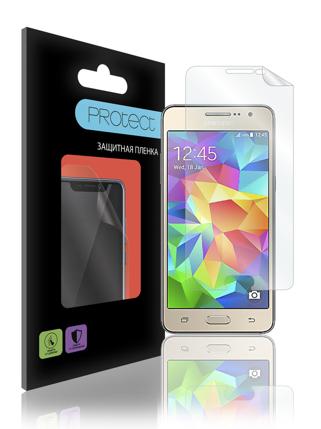 

Защитная пленка Protect для Samsung Galaxy Grand Prime / Глянец 144х72 мм SM-G530H / 30884
