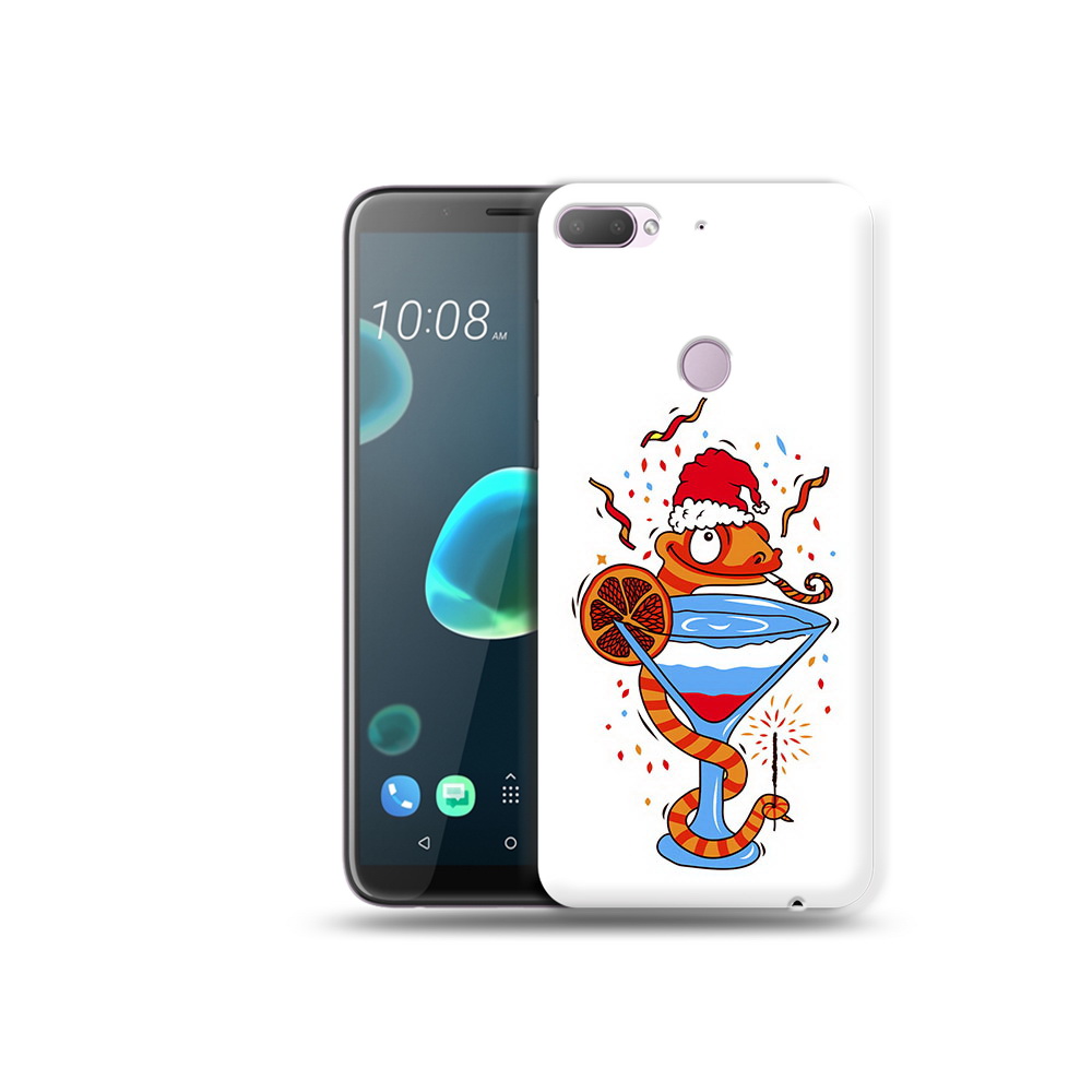 

Чехол MyPads Tocco для HTC Desire 12 Plus змейка, Прозрачный, Tocco