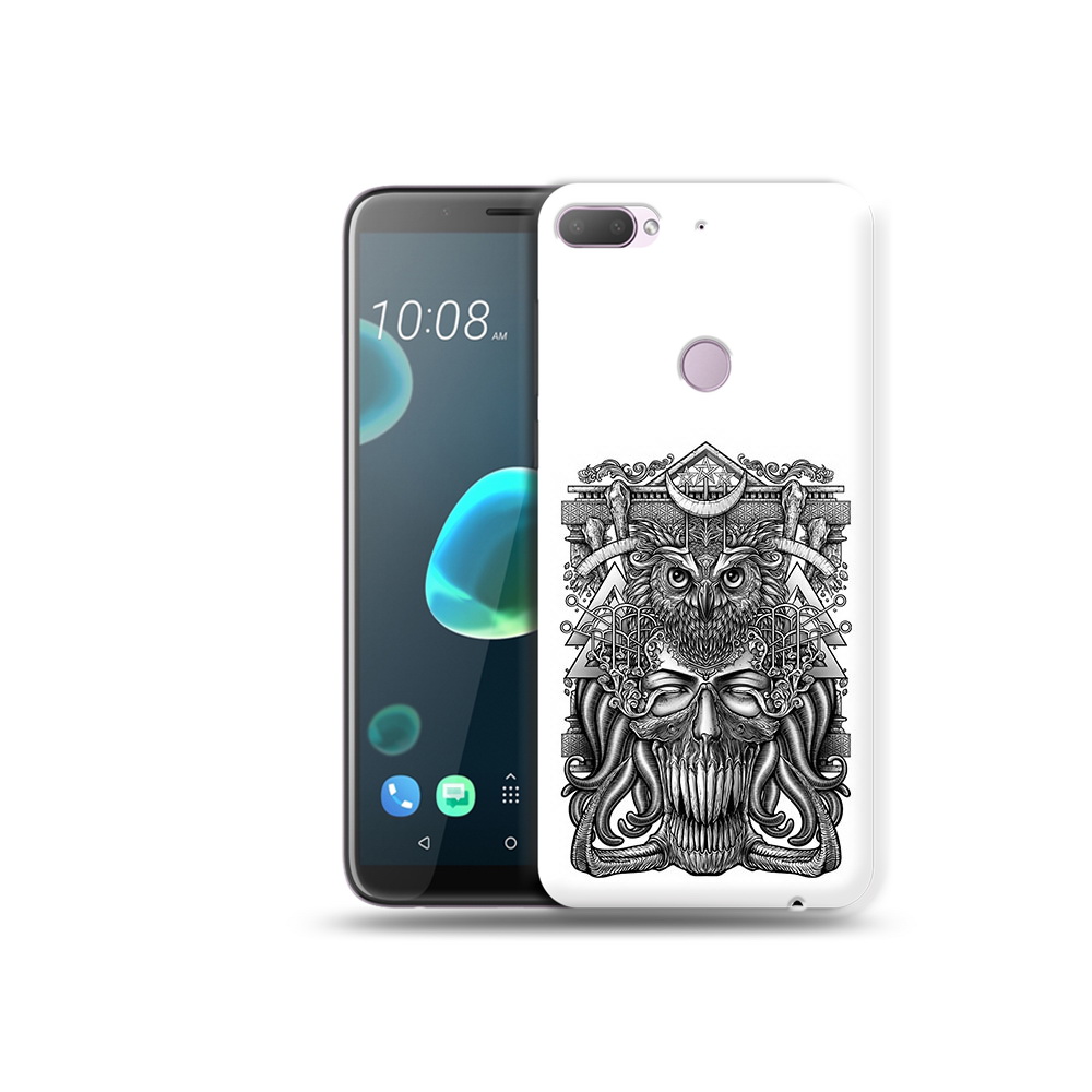 

Чехол MyPads Tocco для HTC Desire 12 Plus зубастая сова, Прозрачный, Tocco