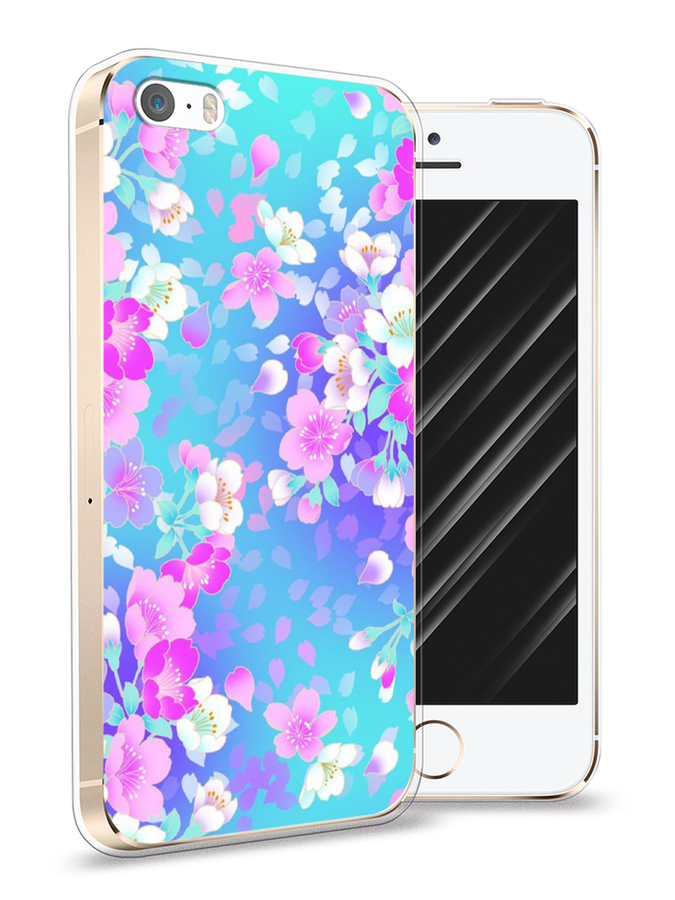 

Чехол Awog на Apple iPhone 5 / Айфон 5 "Яблоневые цветы", Разноцветный, 10350-8