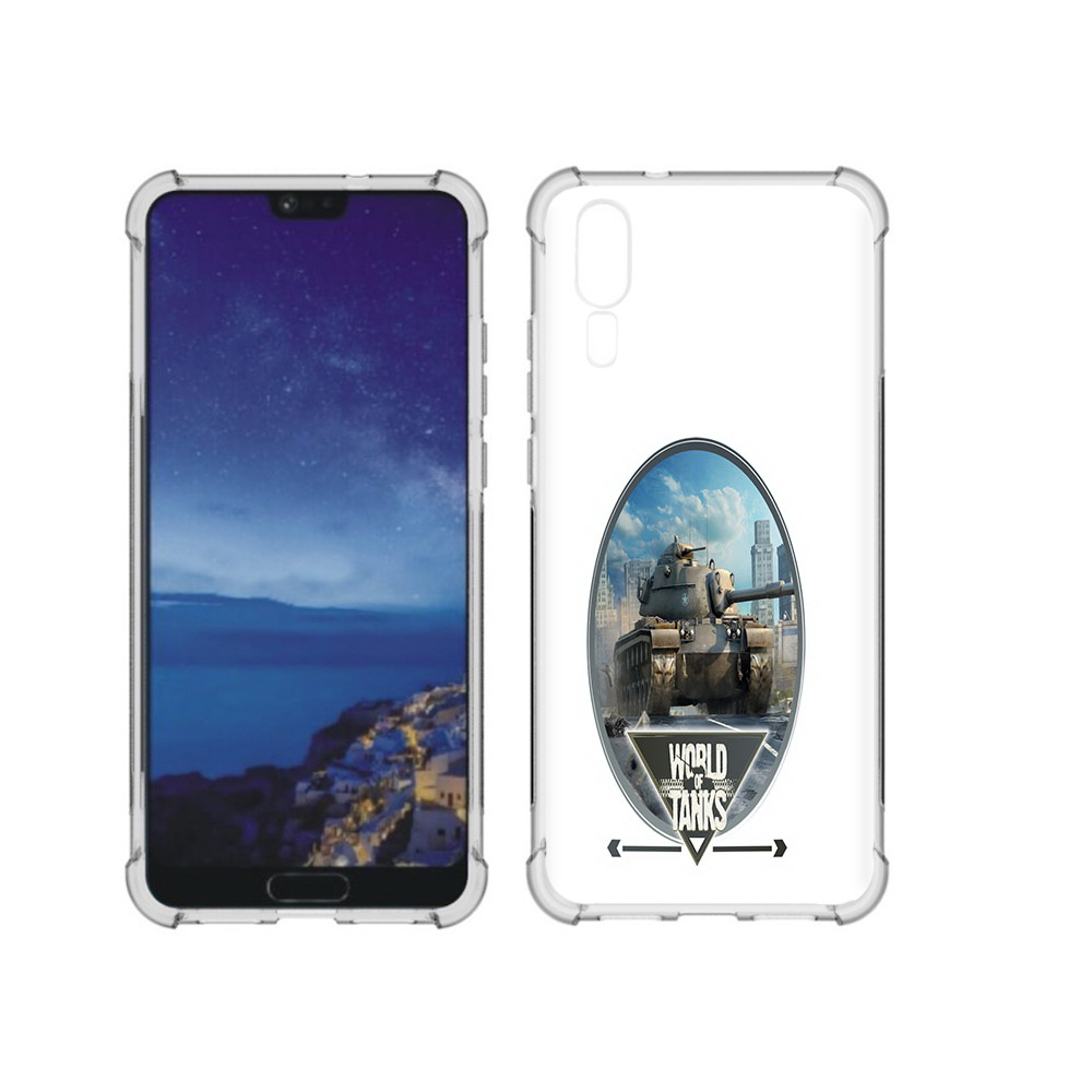 

Чехол MyPads Tocco для Huawei P20 игра с танками (PT108006.52.375), Прозрачный, Tocco