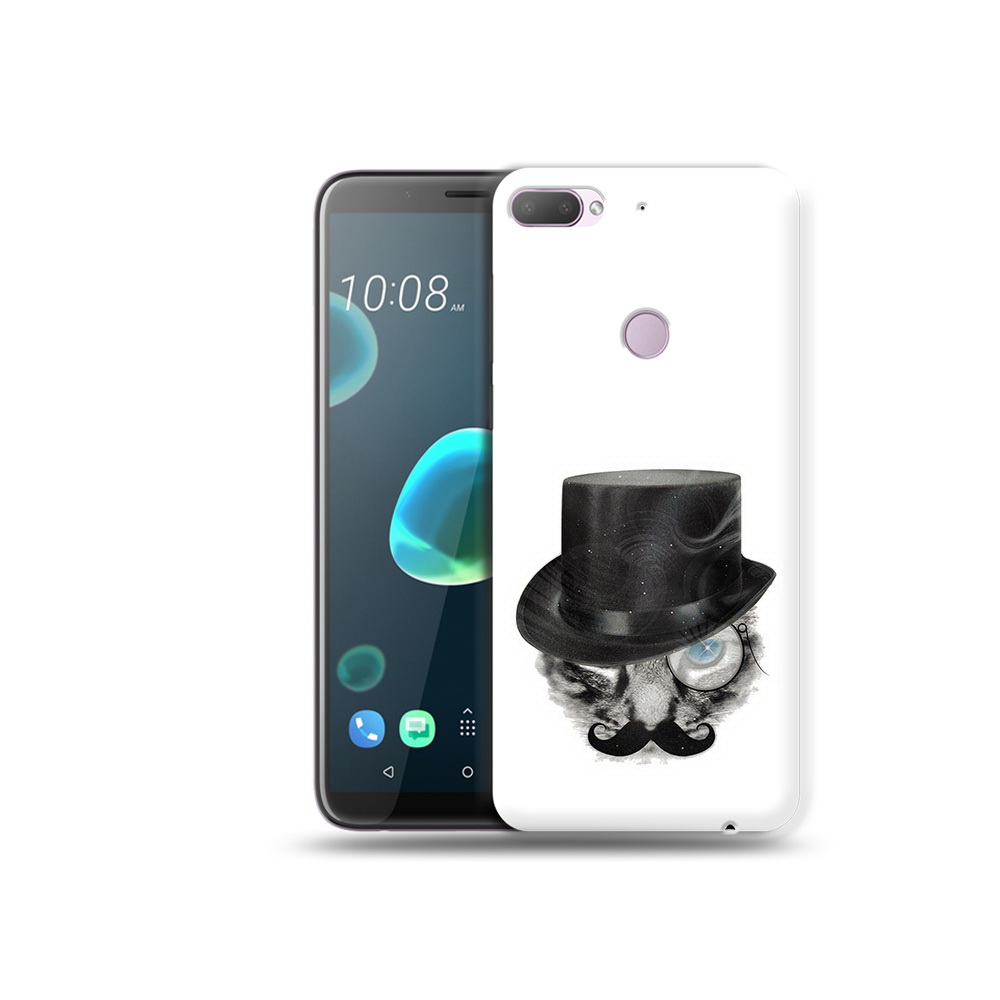 

Чехол MyPads Tocco для HTC Desire 12 Plus интелегентный кот, Прозрачный, Tocco