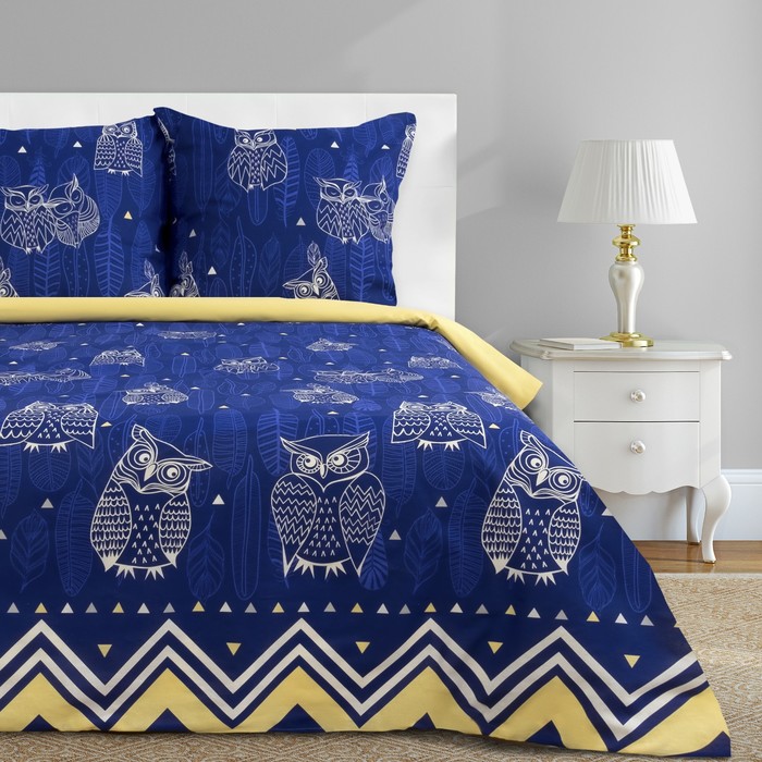 

Постельное бельё «Этель» Ушастые совы (вид 3), 1.5-сп., 143x215 см, 150x214 см, 70x7, Ушастые совы