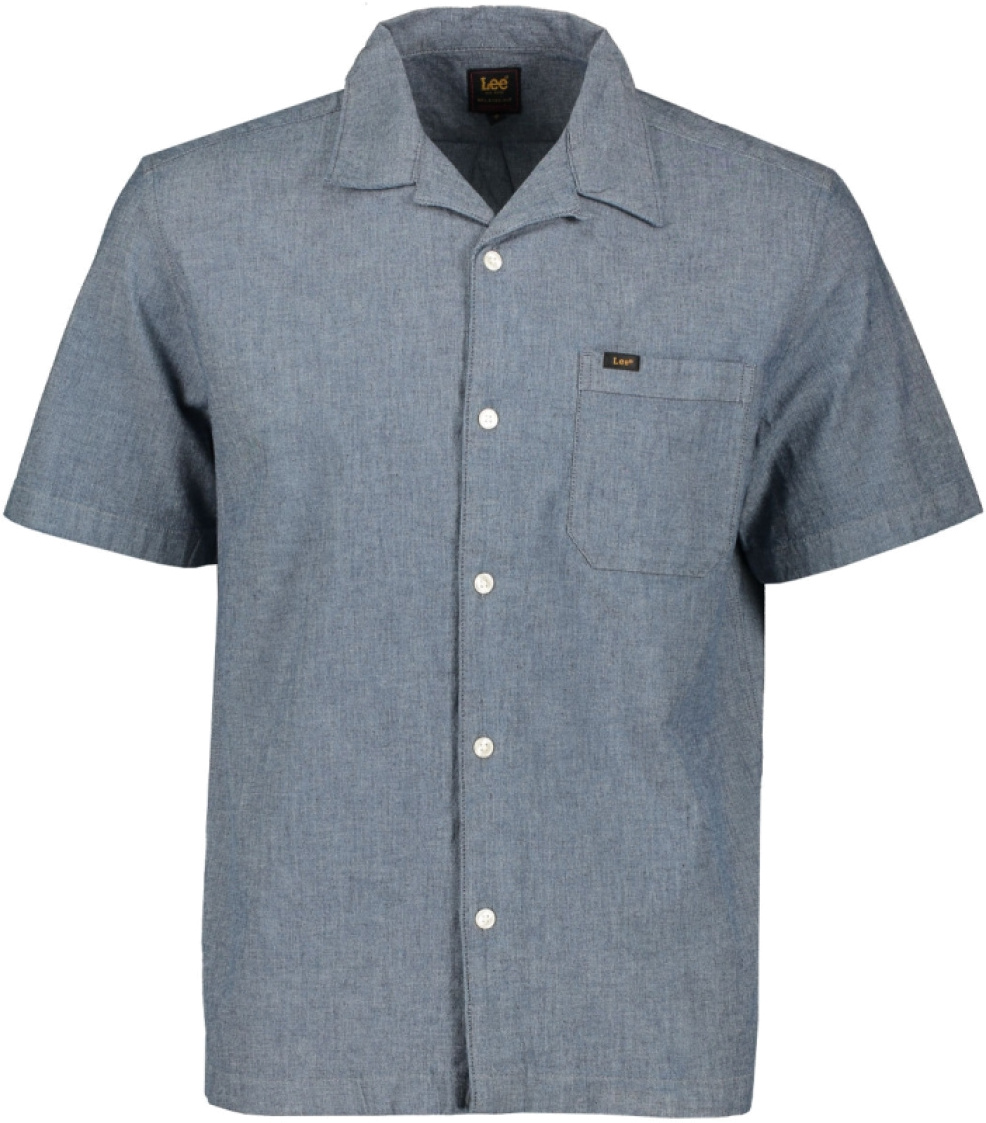 Рубашка мужская Lee RESORT SHIRT MID CHAMBRAY синяя L