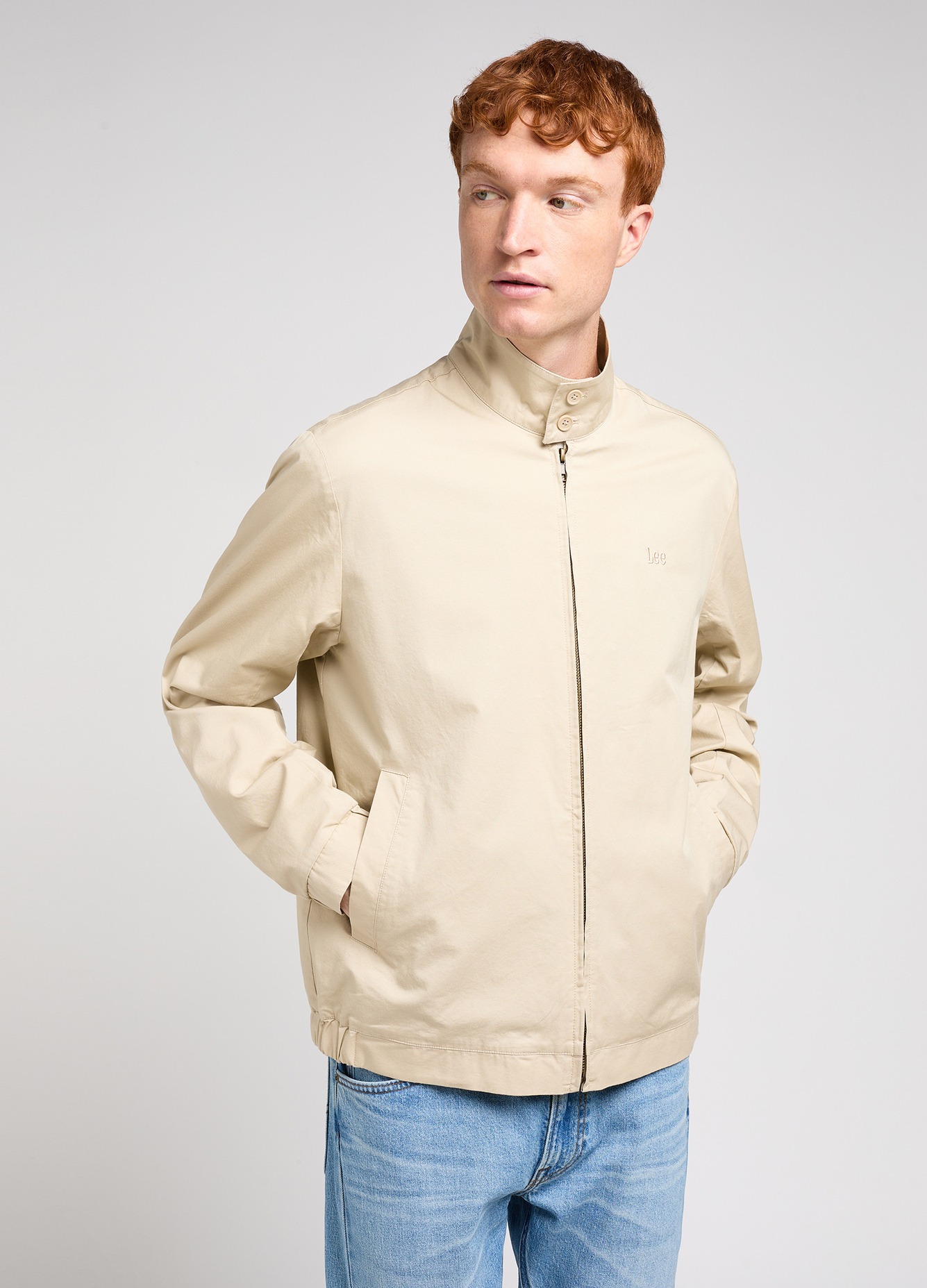 Ветровка мужская Lee HARRINGTON JACKET OATMEAL бежевая S 15299₽