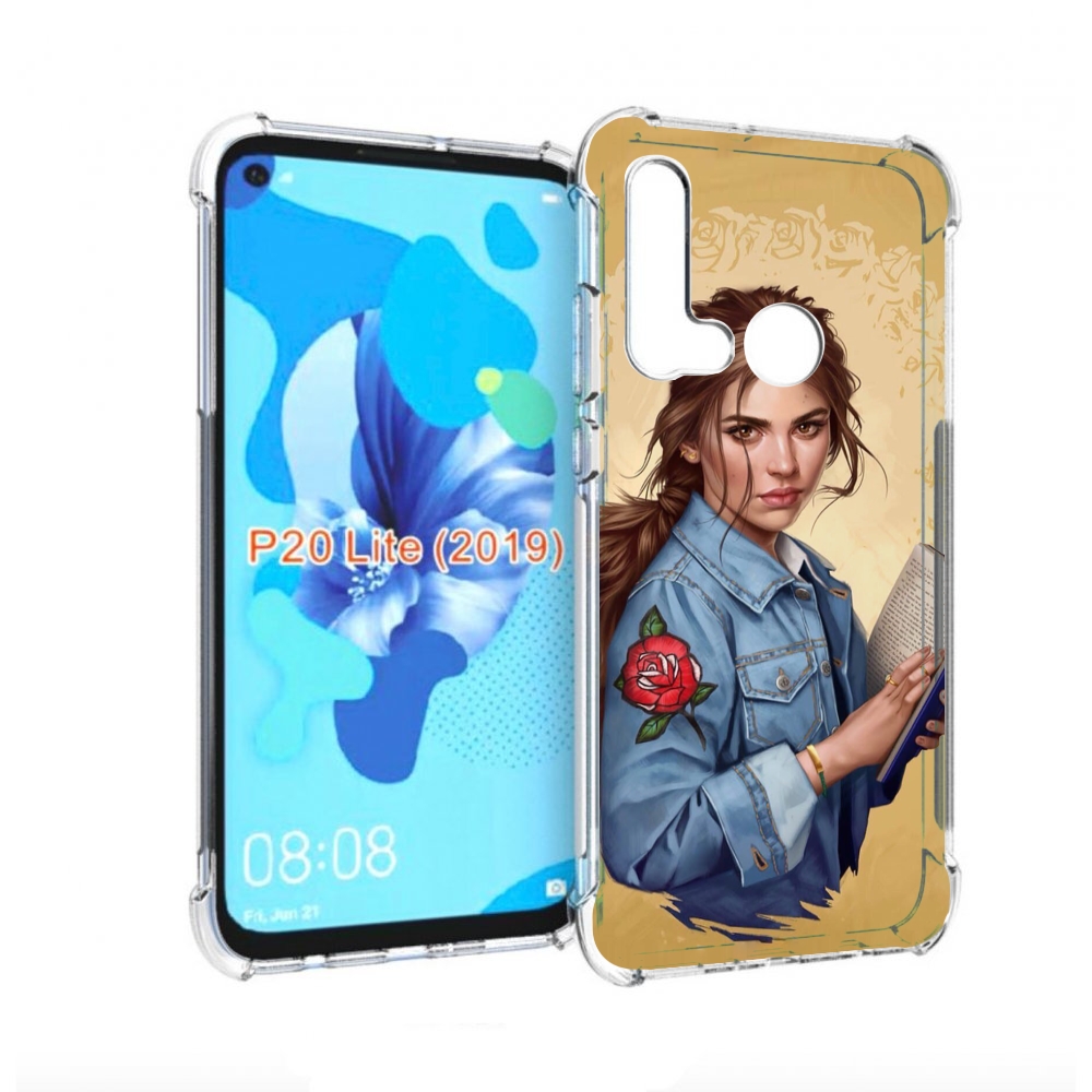 

Чехол бампер MyPads девушка-в-бежевом-фоне для Huawei P20 Lite (, Прозрачный, Tocco