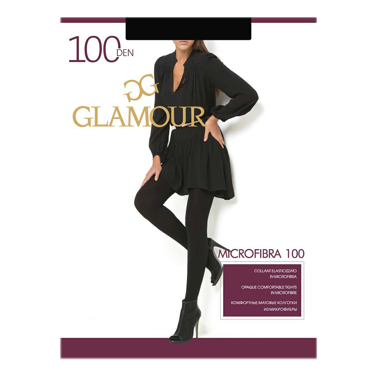 фото Колготки женские glamour черные 3