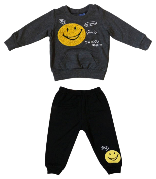 

Комплект для мальчиков BABY SPORT цв. серый р.80, 5167-01