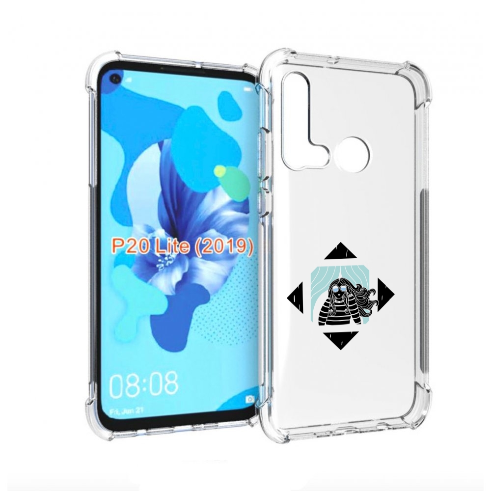 

Чехол бампер MyPads девушка-в-квадратике для Huawei P20 Lite (20, Прозрачный, Tocco