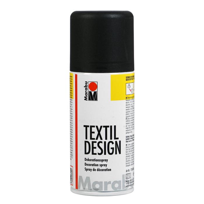 

Краска по ткани (аэрозоль) 150 мл Marabu Textil Design цвет чёрный (акриловая), Textil Design