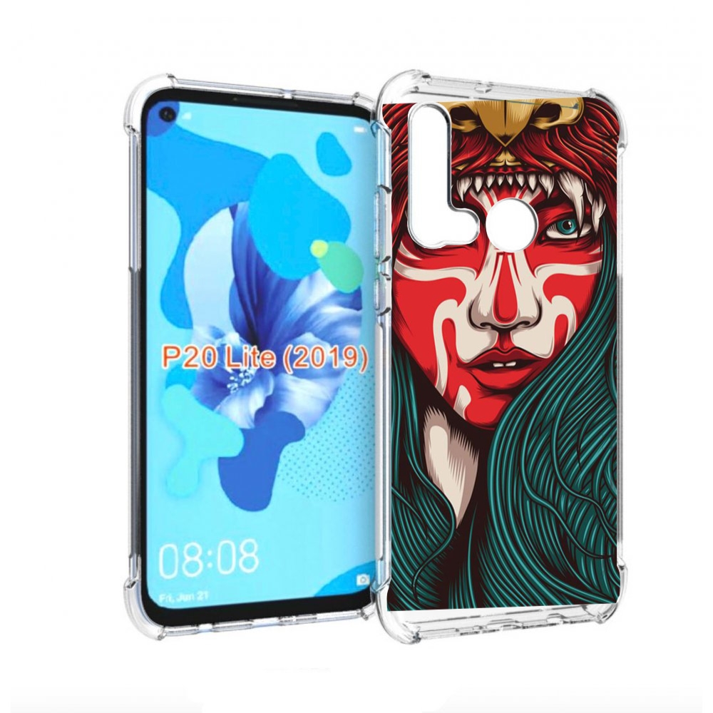 

Чехол бампер MyPads девушка-в-маскировке для Huawei P20 Lite (20, Прозрачный, Tocco