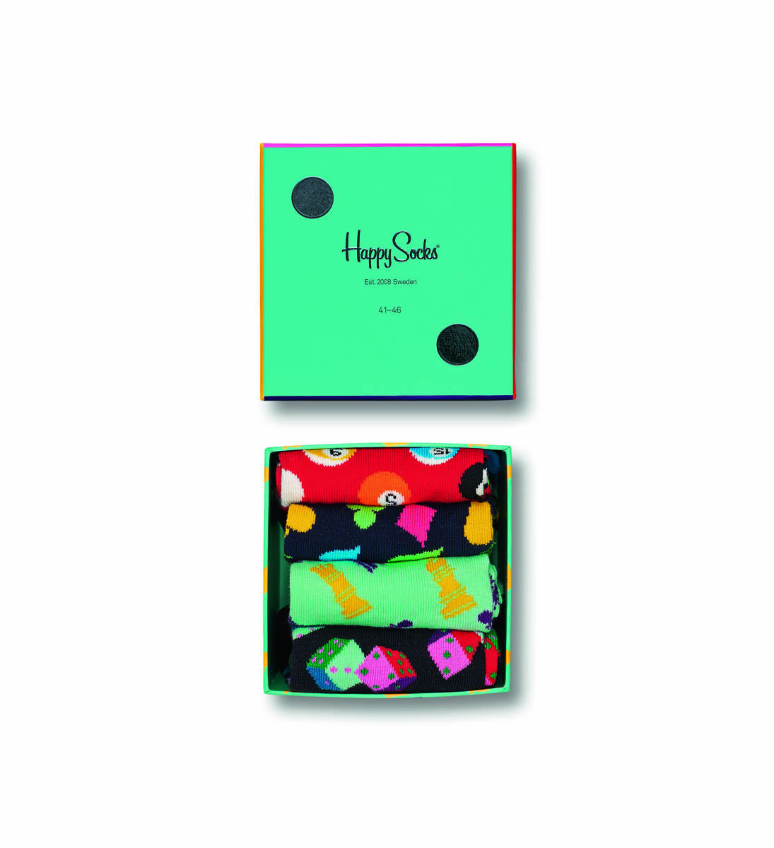 Подарочный набор носков женских Happy socks XGAM09 разноцветных 36-40