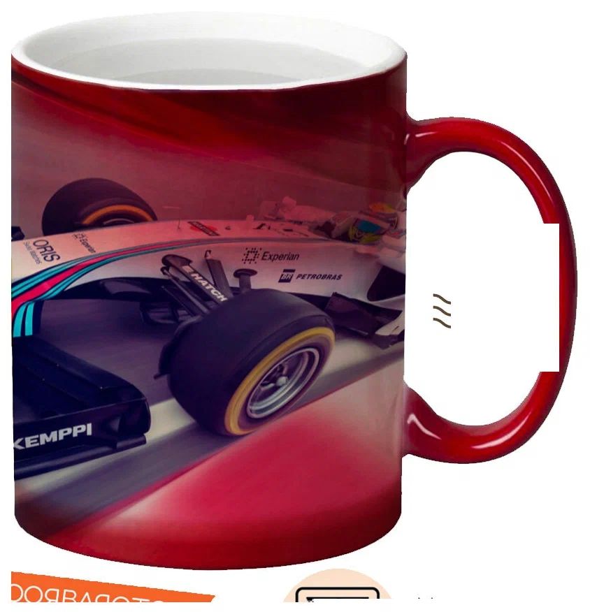 

Кружка CoolPodarok Формула 1 Скорость Белая формула